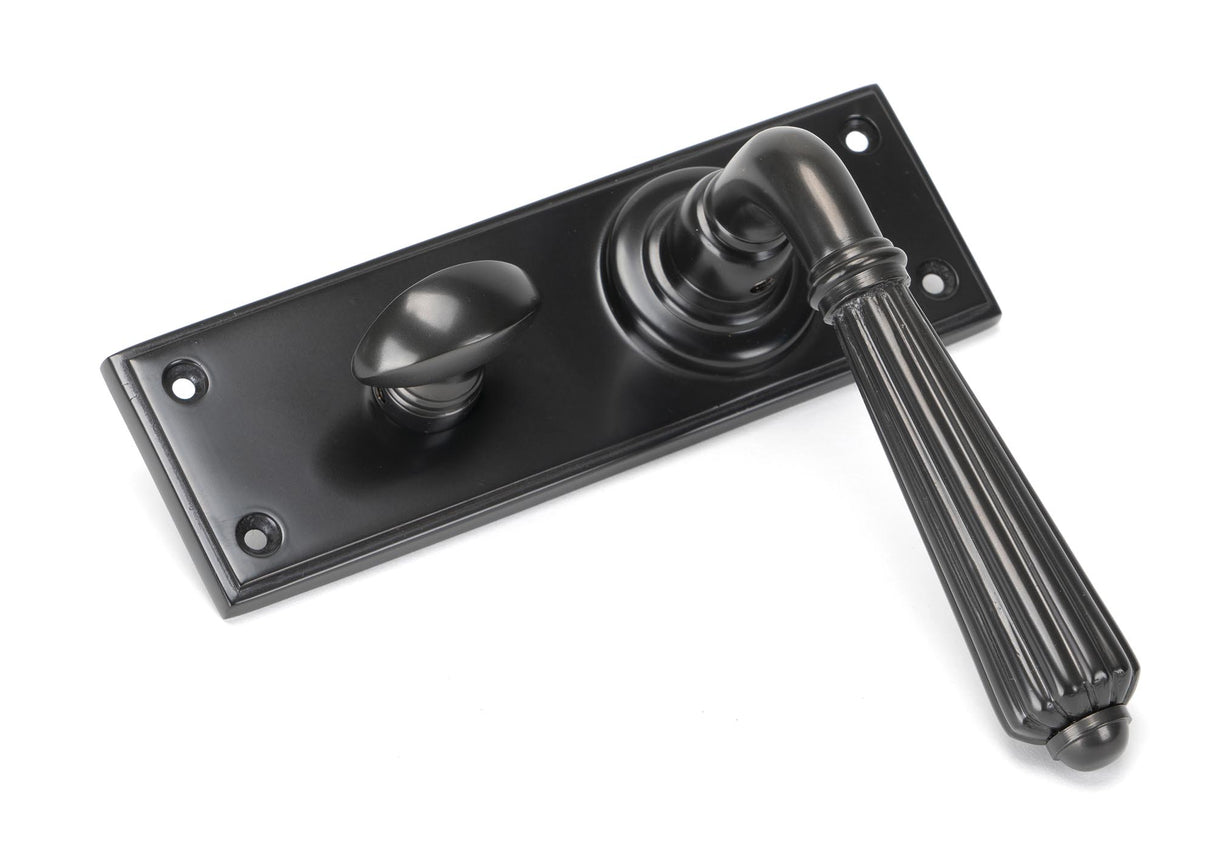 From The Anvil - Aged Bronze Hinton Lever Bathroom Set | Sku. 45330 | Trade Door Handles.