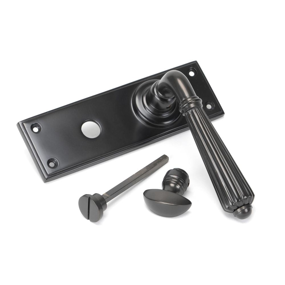 From The Anvil - Aged Bronze Hinton Lever Bathroom Set | Sku. 45330 | Trade Door Handles.