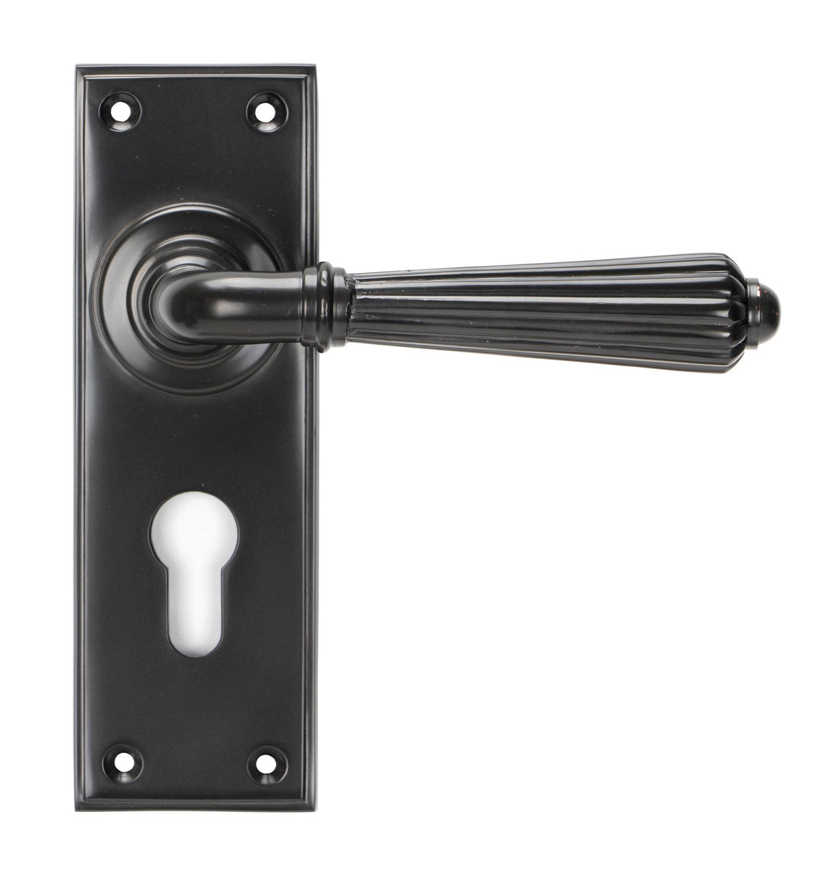 From The Anvil - Aged Bronze Hinton Lever Euro Lock Set | Sku. 45331 | Trade Door Handles.