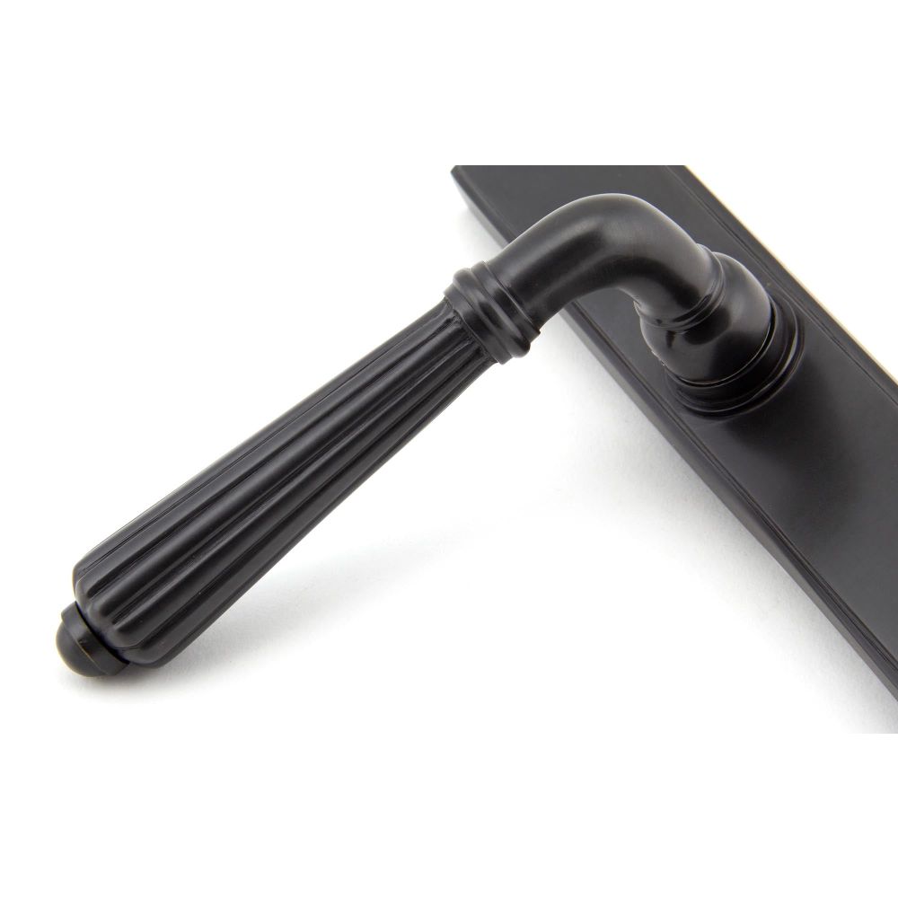 From The Anvil - Aged Bronze Hinton Slimline Lever Espag. Lock Set | Sku. 45332 | Trade Door Handles.