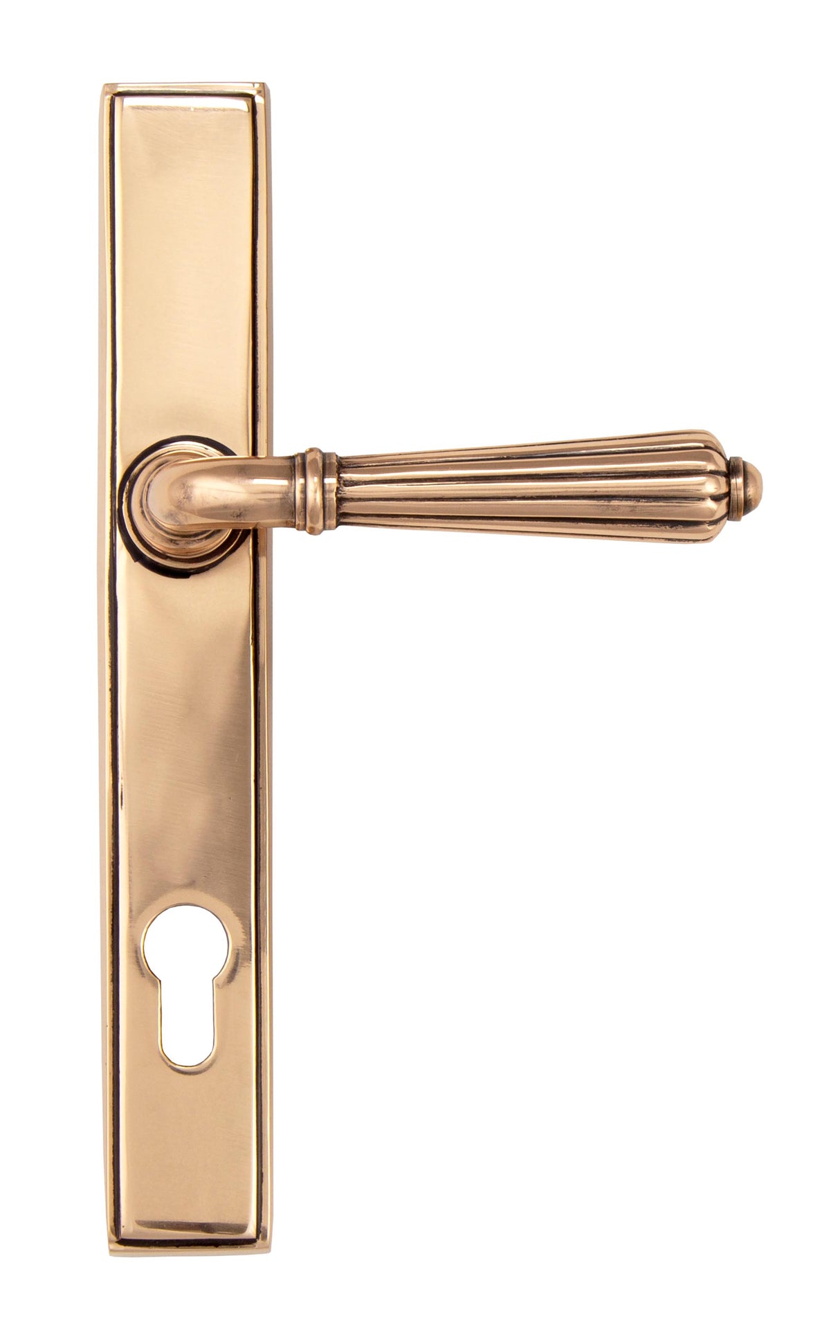 From The Anvil - Polished Bronze Hinton Slimline Lever Espag. Lock Set | Sku. 45338 | Trade Door Handles.