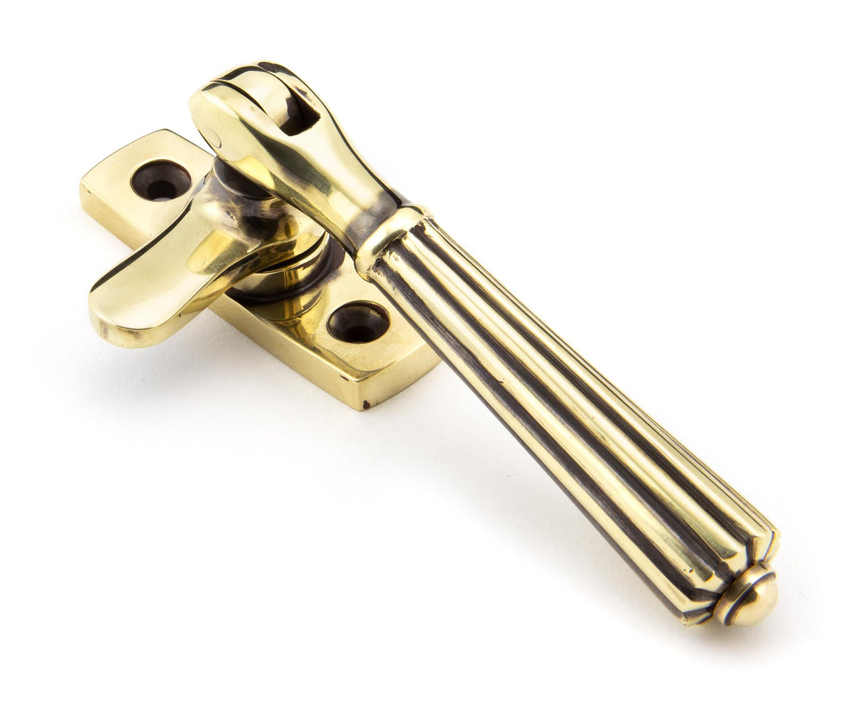 From The Anvil - Aged Brass Locking Hinton Fastener | Sku. 45339 | Trade Door Handles.