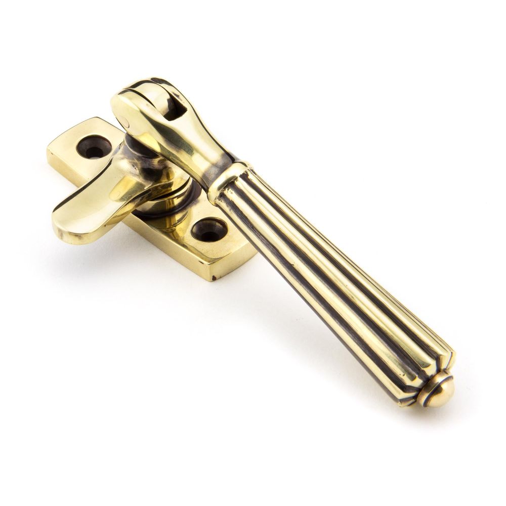 From The Anvil - Aged Brass Locking Hinton Fastener | Sku. 45339 | Trade Door Handles.