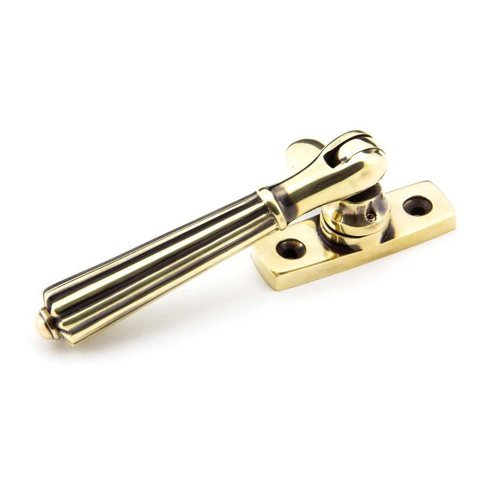 From The Anvil - Aged Brass Locking Hinton Fastener | Sku. 45339 | Trade Door Handles.