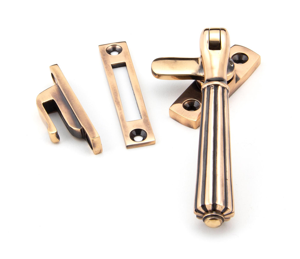From The Anvil - Polished Bronze Locking Hinton Fastener | Sku. 45343 | Trade Door Handles.