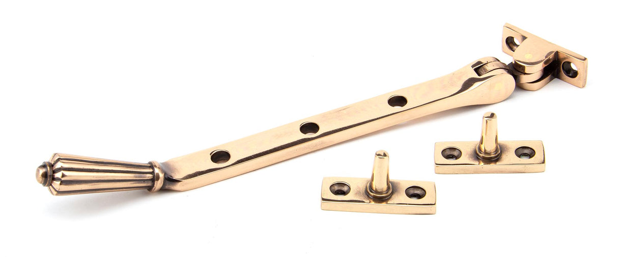 From The Anvil - Polished Bronze 8" Hinton Stay | Sku. 45371 | Trade Door Handles.