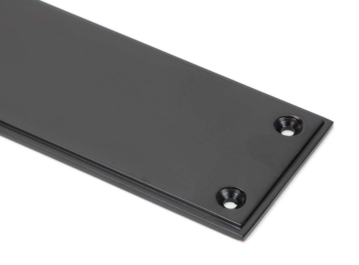 From The Anvil - Aged Bronze 425mm Art Deco Fingerplate | Sku. 45387 | Trade Door Handles.