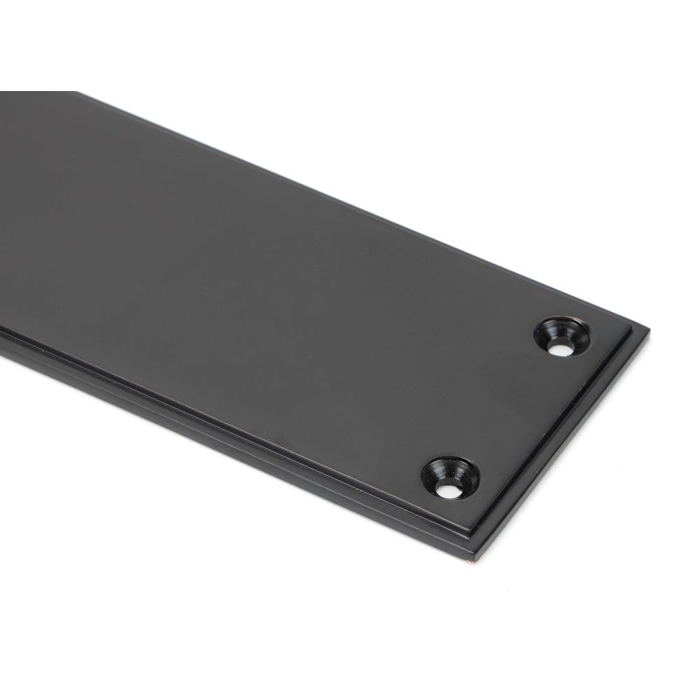 From The Anvil - Aged Bronze 425mm Art Deco Fingerplate | Sku. 45387 | Trade Door Handles.
