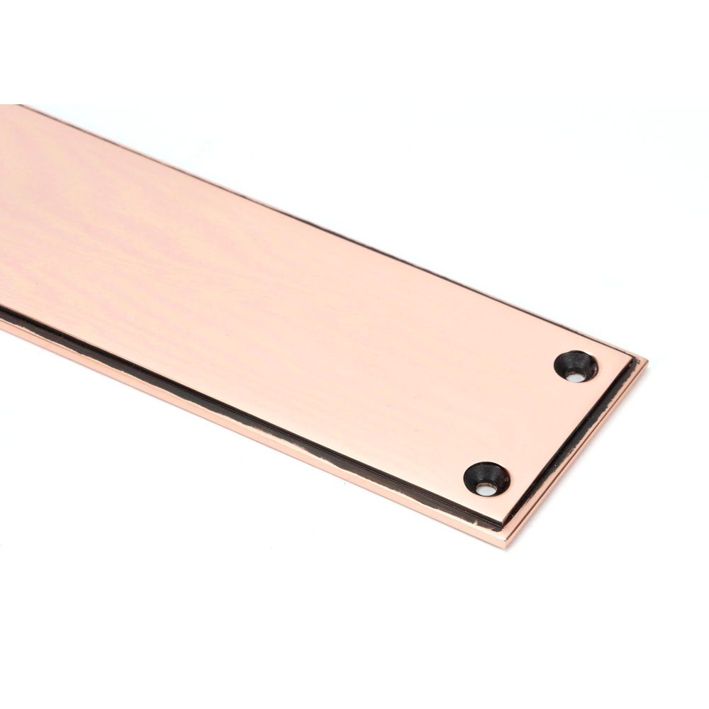 From The Anvil - Polished Bronze 425mm Art Deco Fingerplate | Sku. 45388 | Trade Door Handles.