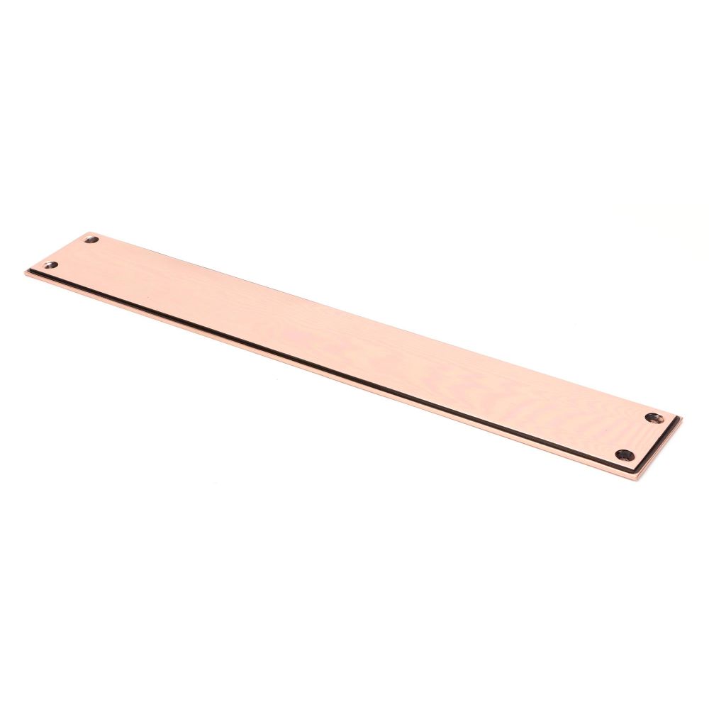 From The Anvil - Polished Bronze 425mm Art Deco Fingerplate | Sku. 45388 | Trade Door Handles.