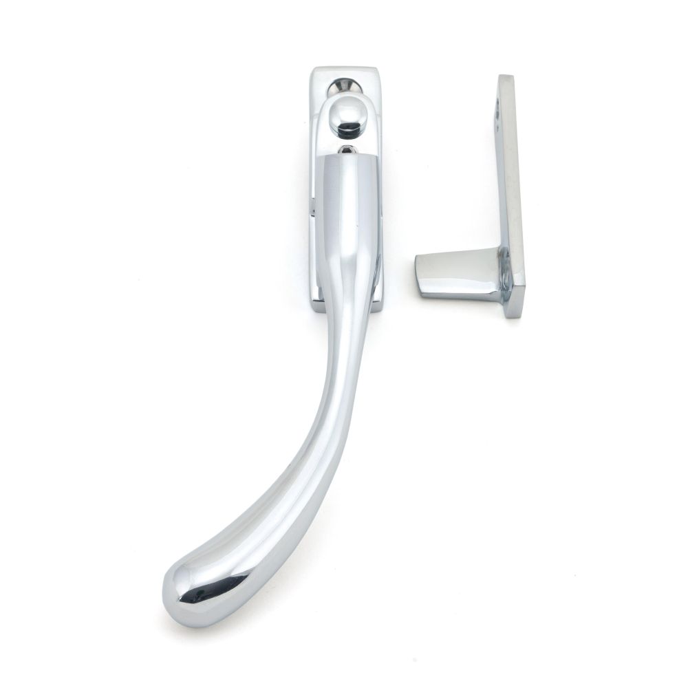 From The Anvil - Polished Chrome Night-Vent Locking Peardrop Fastener - LH | Sku. 45394 | Trade Door Handles.