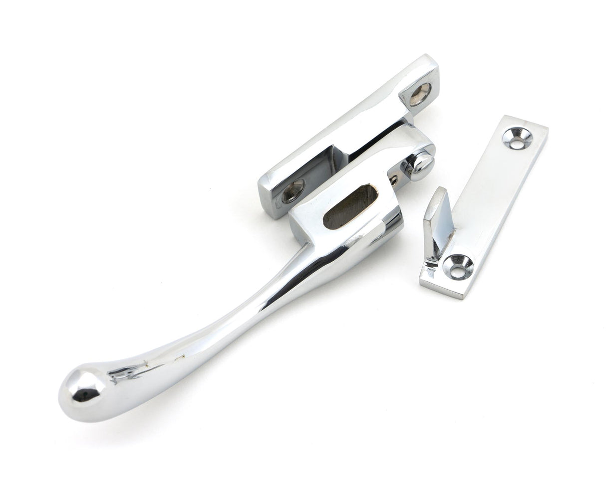 From The Anvil - Polished Chrome Night-Vent Locking Peardrop Fastener - LH | Sku. 45394 | Trade Door Handles.