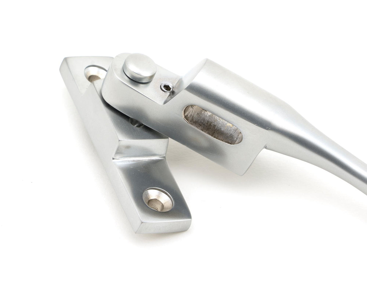 From The Anvil - Satin Chrome Night-Vent Locking Peardrop Fastener - LH | Sku. 45398 | Trade Door Handles.