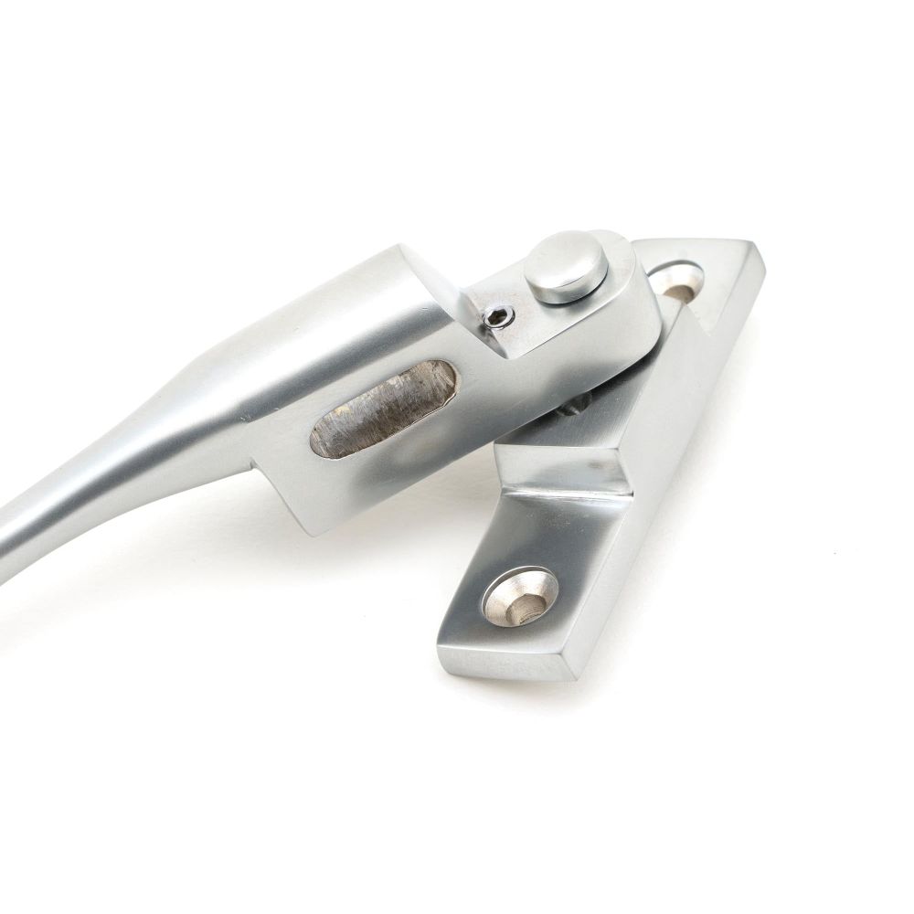 From The Anvil - Satin Chrome Night-Vent Locking Peardrop Fastener - RH | Sku. 45399 | Trade Door Handles.