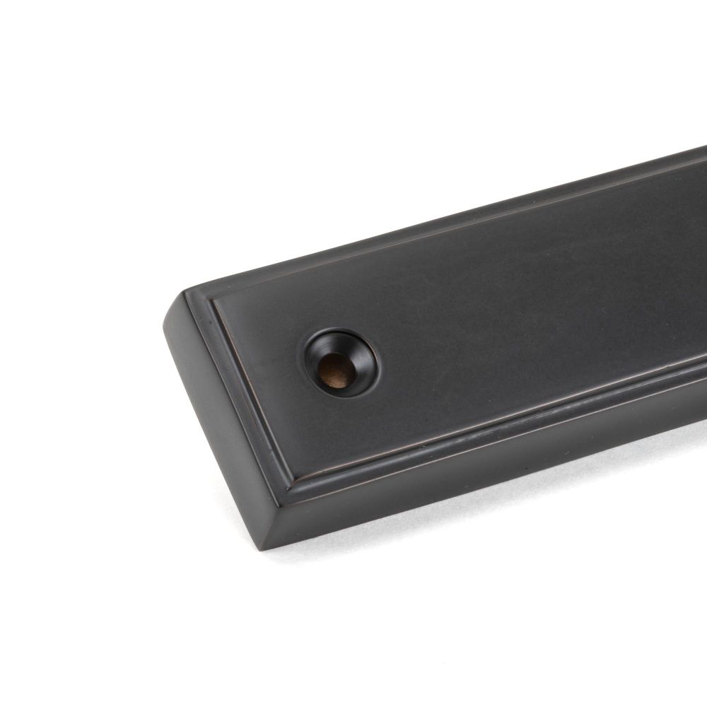 From The Anvil - Aged Bronze Newbury Slimline Lever Espag. Latch Set | Sku. 45418 | Trade Door Handles.