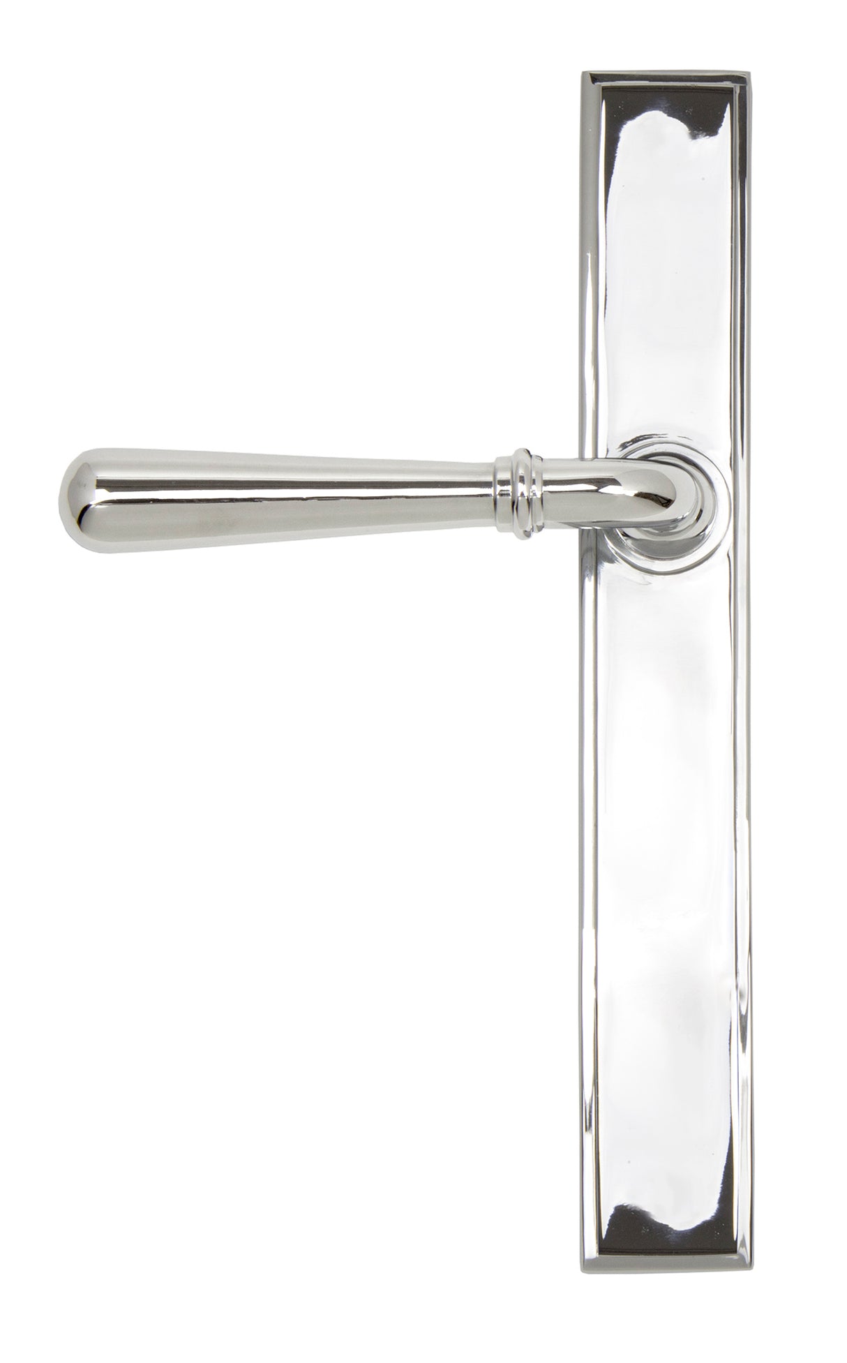 From The Anvil - Polished Chrome Newbury Slimline Lever Espag. Latch Set | Sku. 45431 | Trade Door Handles.