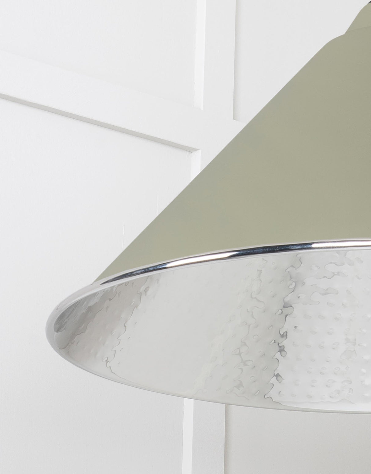 From The Anvil - Hammered Nickel Hockley Pendant in Tump | Sku. 45433TU | Trade Door Handles.