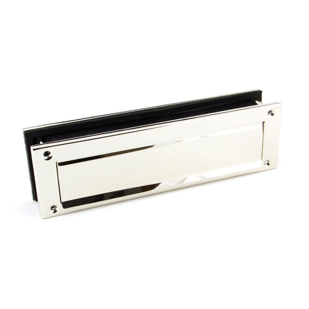 From The Anvil - Polished Nickel Traditional Letterbox | Sku. 45443 | Trade Door Handles.