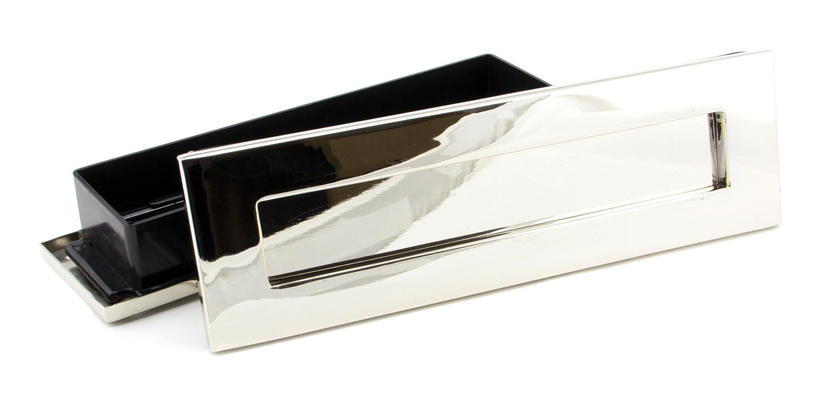 From The Anvil - Polished Nickel Traditional Letterbox | Sku. 45443 | Trade Door Handles.