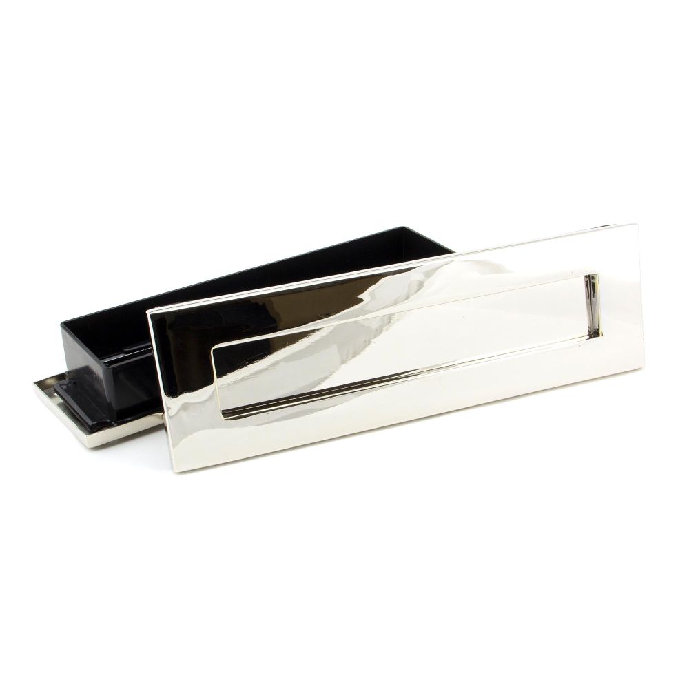 From The Anvil - Polished Nickel Traditional Letterbox | Sku. 45443 | Trade Door Handles.