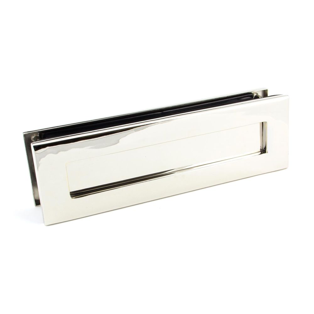 From The Anvil - Polished Nickel Traditional Letterbox | Sku. 45443 | Trade Door Handles.