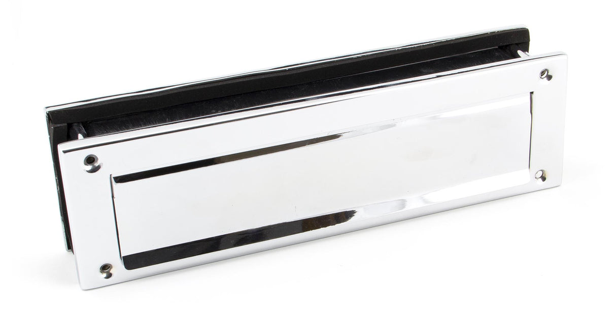 From The Anvil - Polished Chrome Traditional Letterbox | Sku. 45444 | Trade Door Handles.