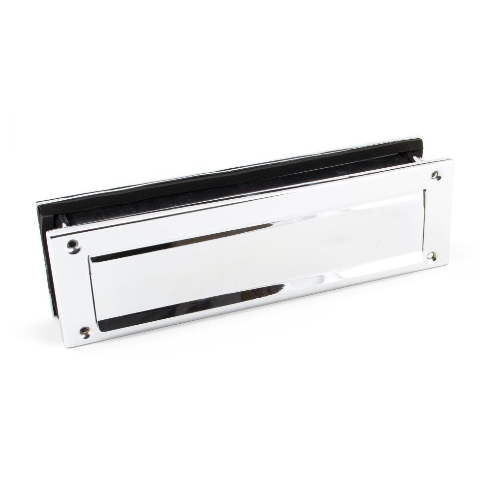 From The Anvil - Polished Chrome Traditional Letterbox | Sku. 45444 | Trade Door Handles.