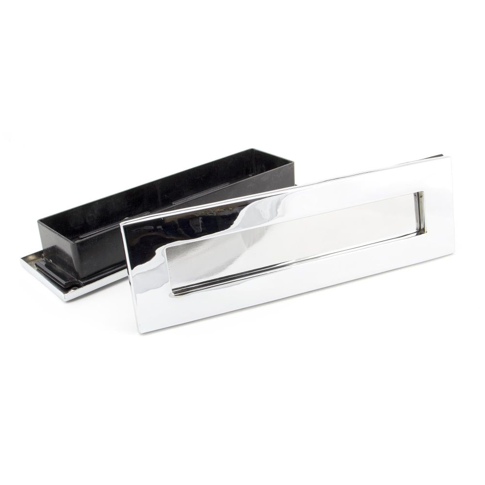 From The Anvil - Polished Chrome Traditional Letterbox | Sku. 45444 | Trade Door Handles.