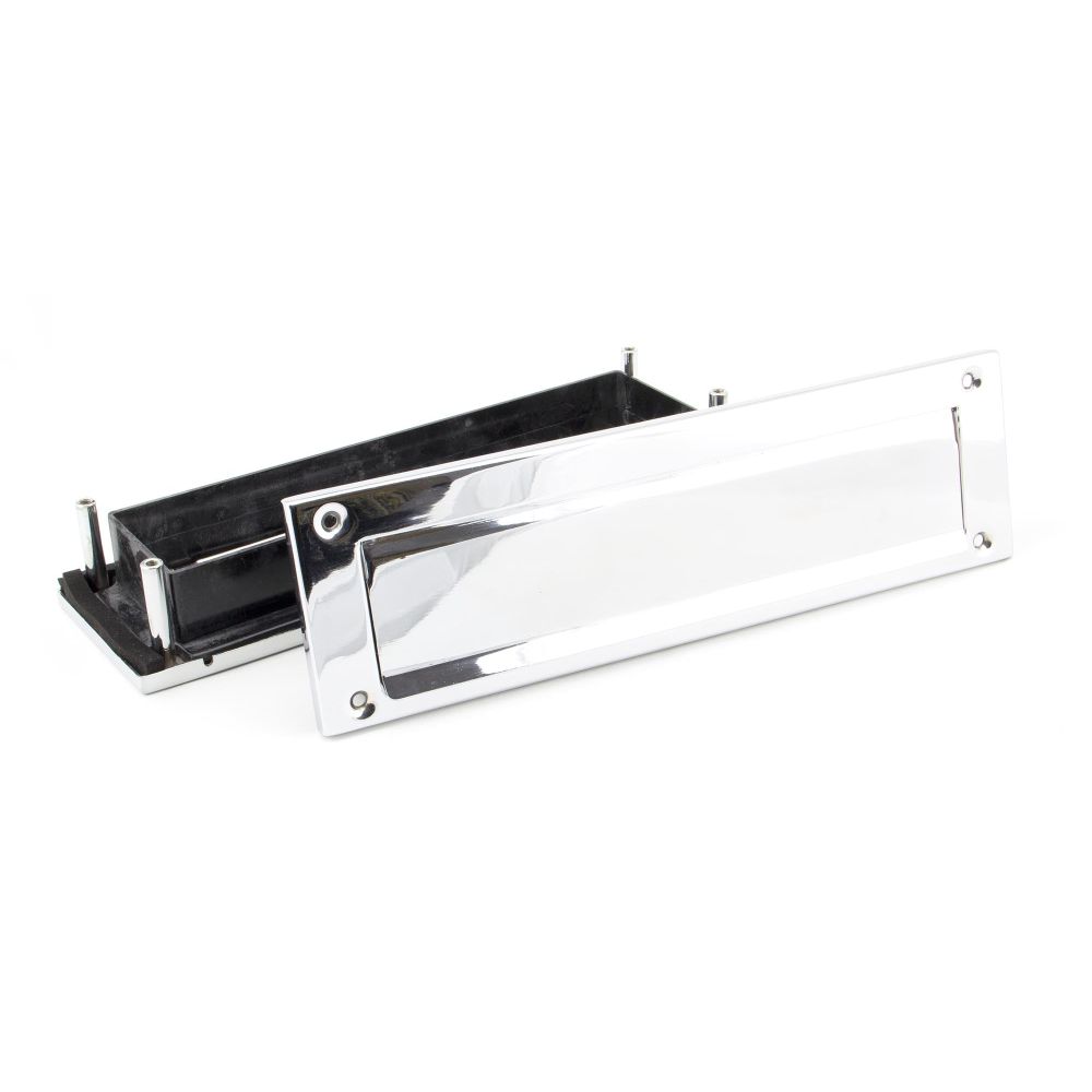 From The Anvil - Polished Chrome Traditional Letterbox | Sku. 45444 | Trade Door Handles.