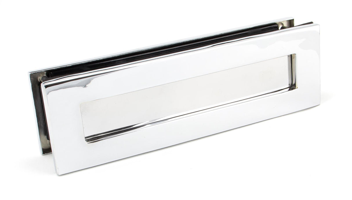 From The Anvil - Polished Chrome Traditional Letterbox | Sku. 45444 | Trade Door Handles.