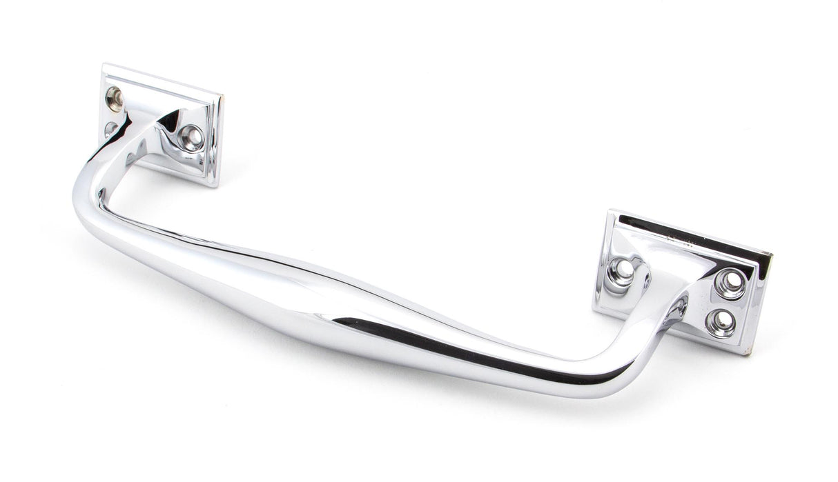 From The Anvil - Polished Chrome 230mm Art Deco Pull Handle | Sku. 45462 | Trade Door Handles.