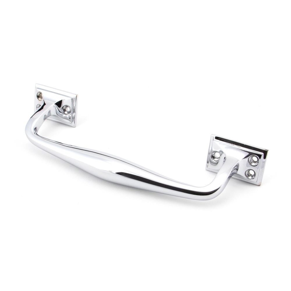 From The Anvil - Polished Chrome 230mm Art Deco Pull Handle | Sku. 45462 | Trade Door Handles.