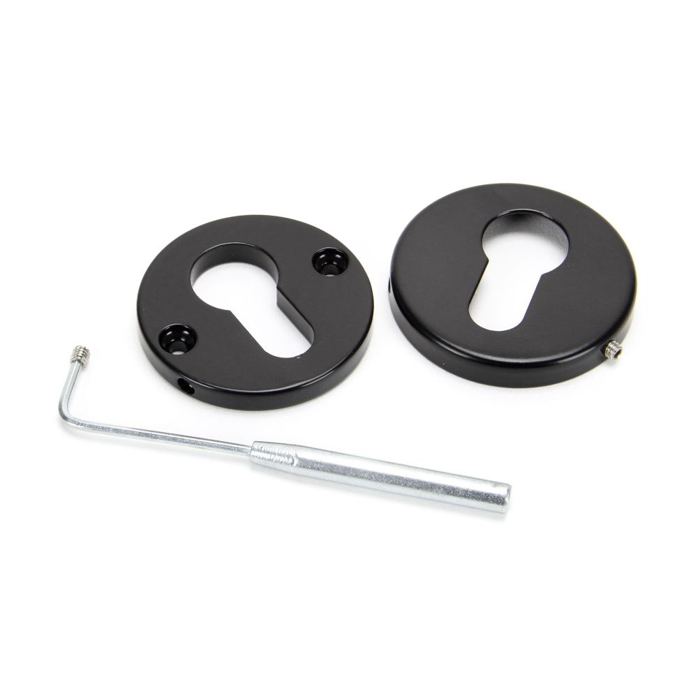 From The Anvil - Black 52mm Regency Concealed Escutcheon | Sku. 45466 | Trade Door Handles.