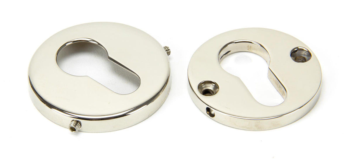 From The Anvil - Polished Nickel 52mm Regency Concealed Escutcheon | Sku. 45474 | Trade Door Handles.