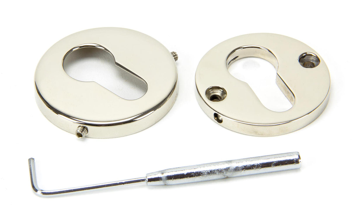 From The Anvil - Polished Nickel 52mm Regency Concealed Escutcheon | Sku. 45474 | Trade Door Handles.