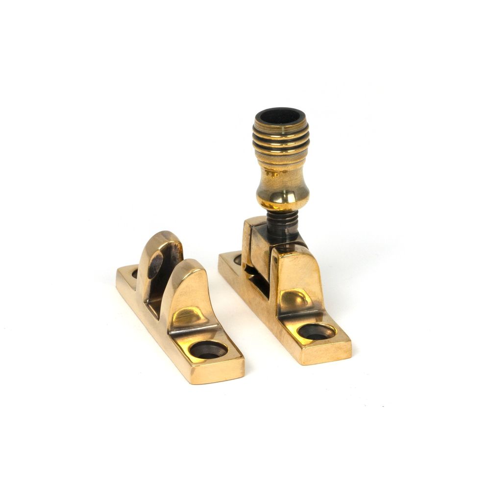 From The Anvil - Aged Brass Prestbury Brighton Fastener - Narrow (Square) | Sku. 45491 | Trade Door Handles.