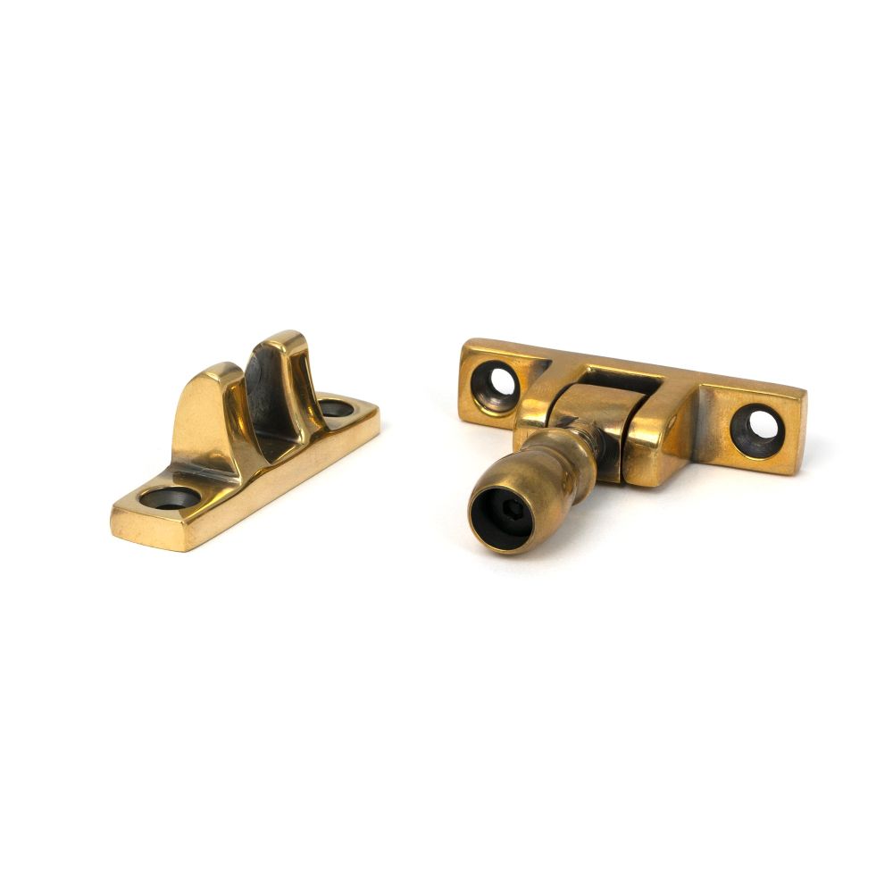From The Anvil - Aged Brass Mushroom Brighton Fastener - Narrow (Square) | Sku. 45493 | Trade Door Handles.