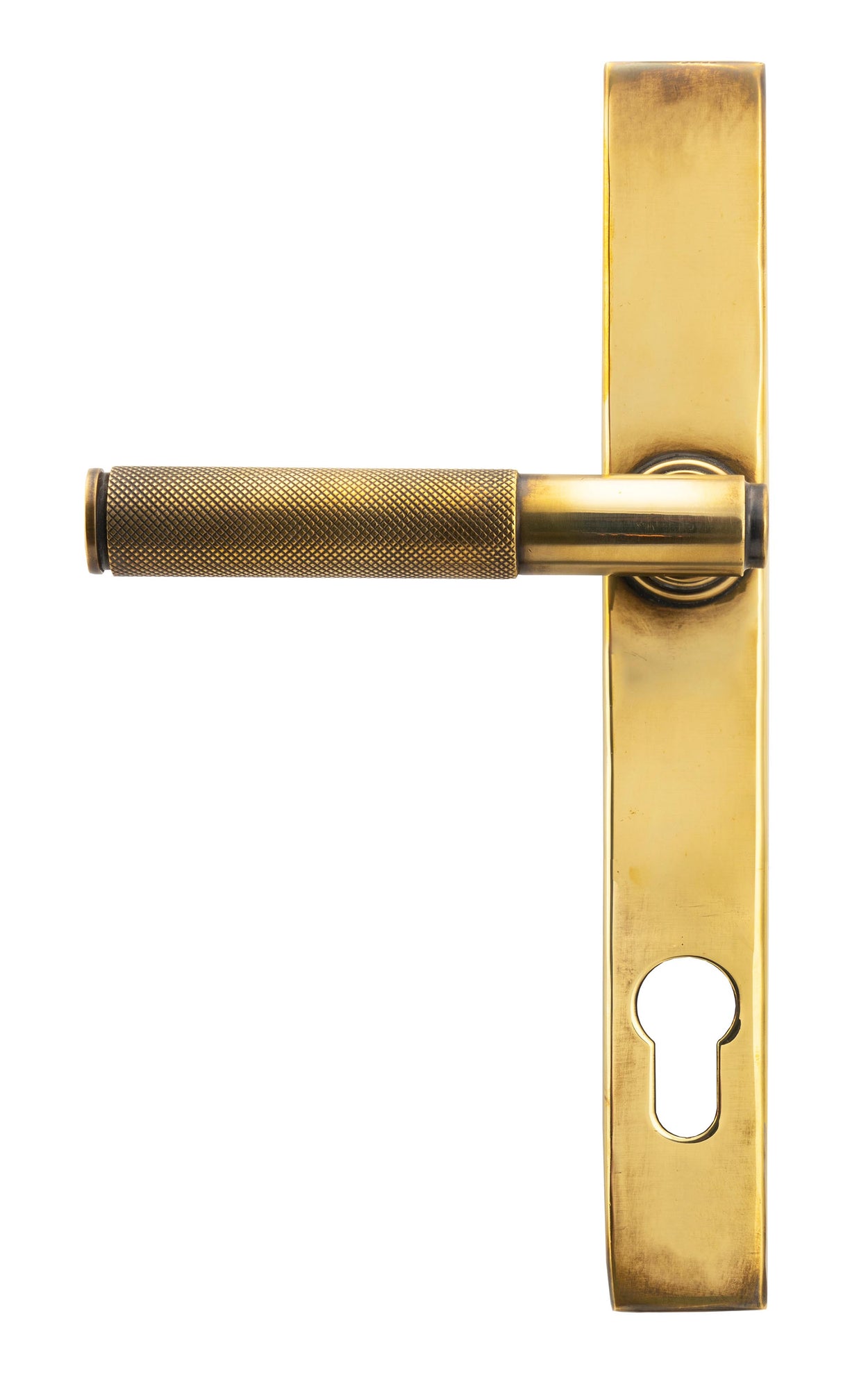 From The Anvil - Aged Brass Brompton Slimline Lever Espag. Lock Set | Sku. 45499 | Trade Door Handles.
