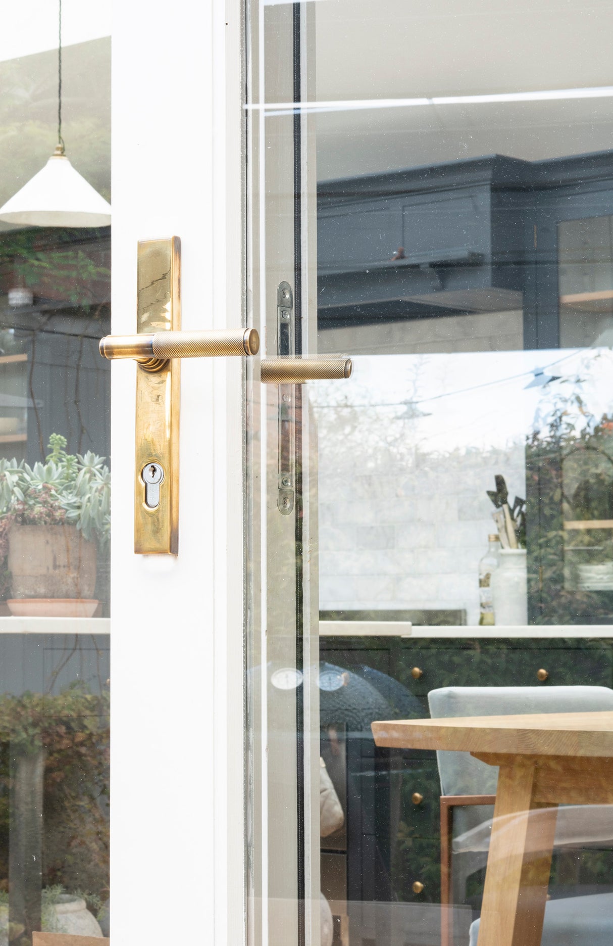 From The Anvil - Aged Brass Brompton Slimline Lever Espag. Lock Set | Sku. 45499 | Trade Door Handles.