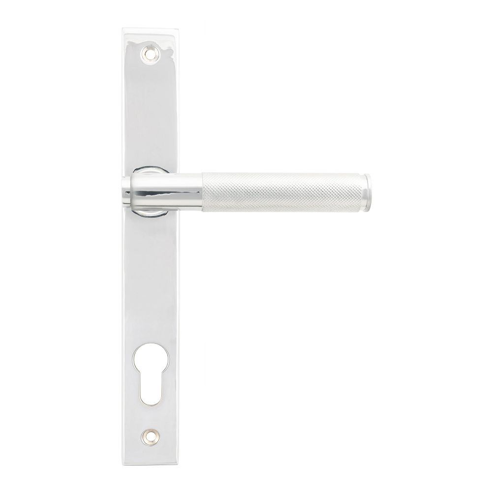 From The Anvil - Polished Chrome Brompton Slimline Lever Espag. Lock Set | Sku. 45525 | Trade Door Handles.