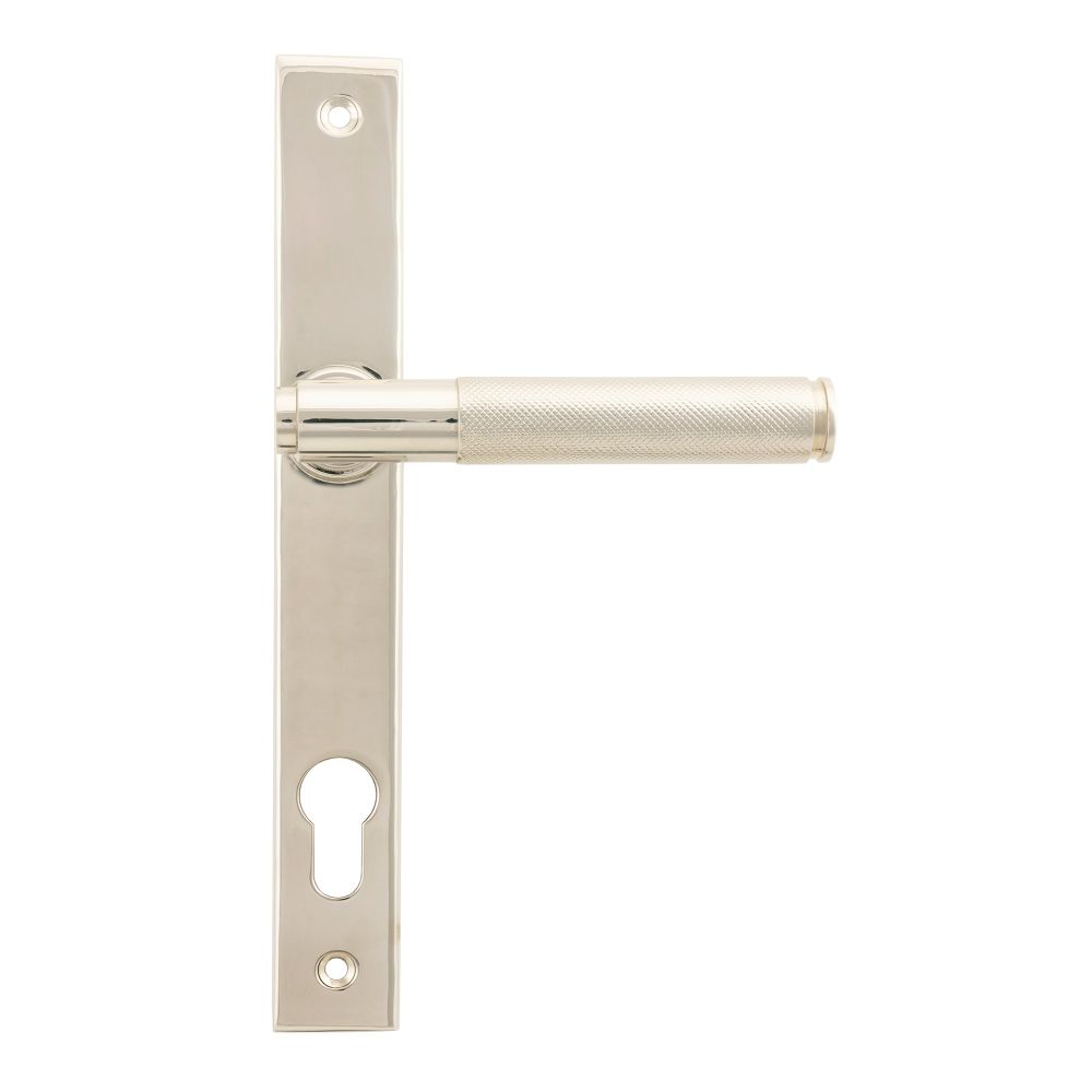 From The Anvil - Polished Nickel Brompton Slimline Lever Espag. Lock Set | Sku. 45526 | Trade Door Handles.