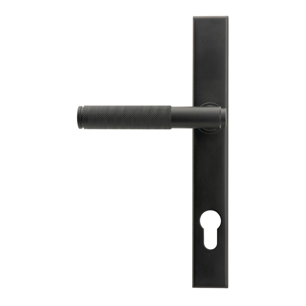 From The Anvil - Matt Black Brompton Slimline Lever Espag. Lock Set | Sku. 45528 | Trade Door Handles.
