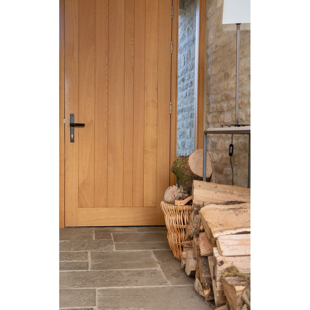 From The Anvil - Matt Black Brompton Slimline Lever Espag. Lock Set | Sku. 45528 | Trade Door Handles.