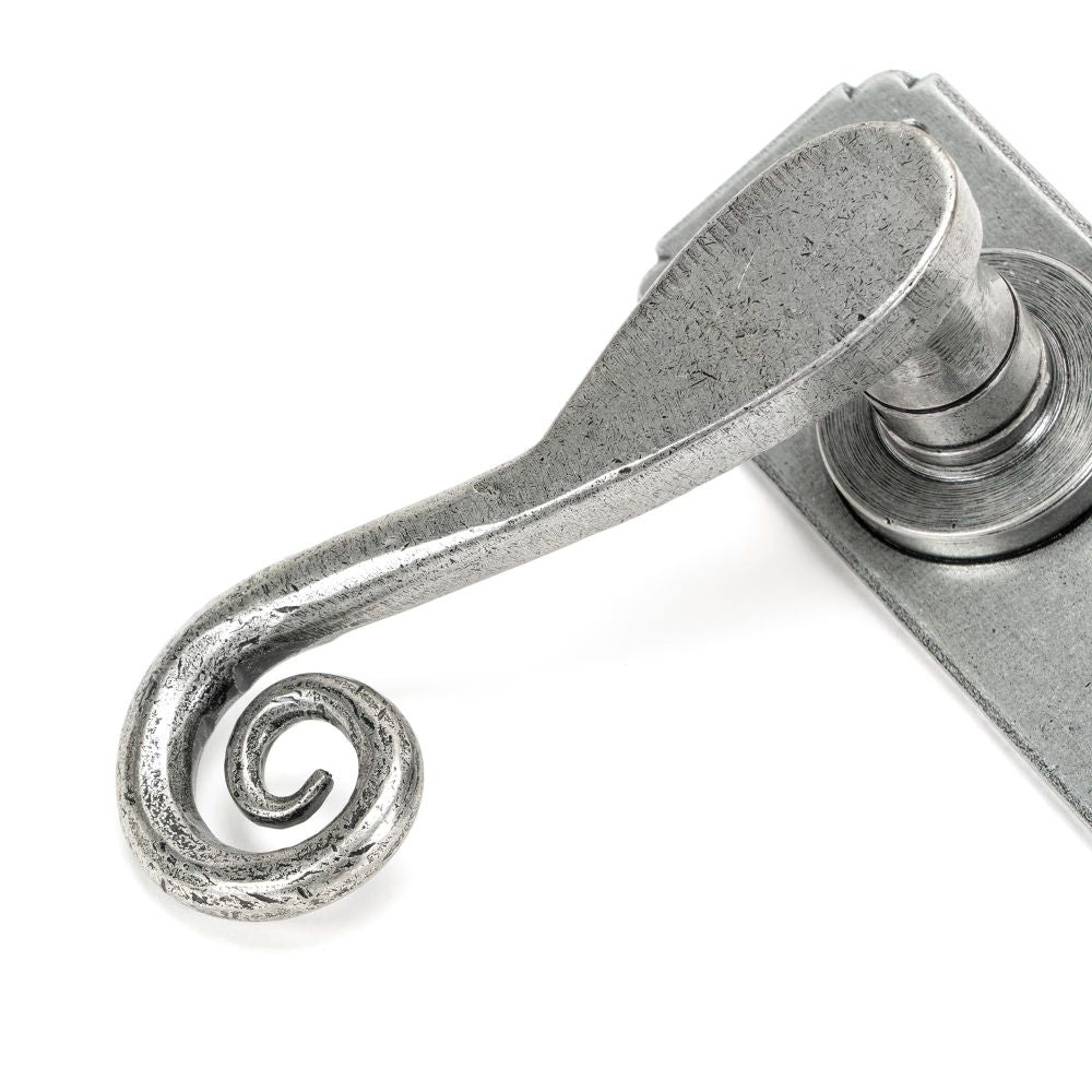 From The Anvil - Pewter Monkeytail Lever Euro Lock Set | Sku. 45592 | Trade Door Handles.