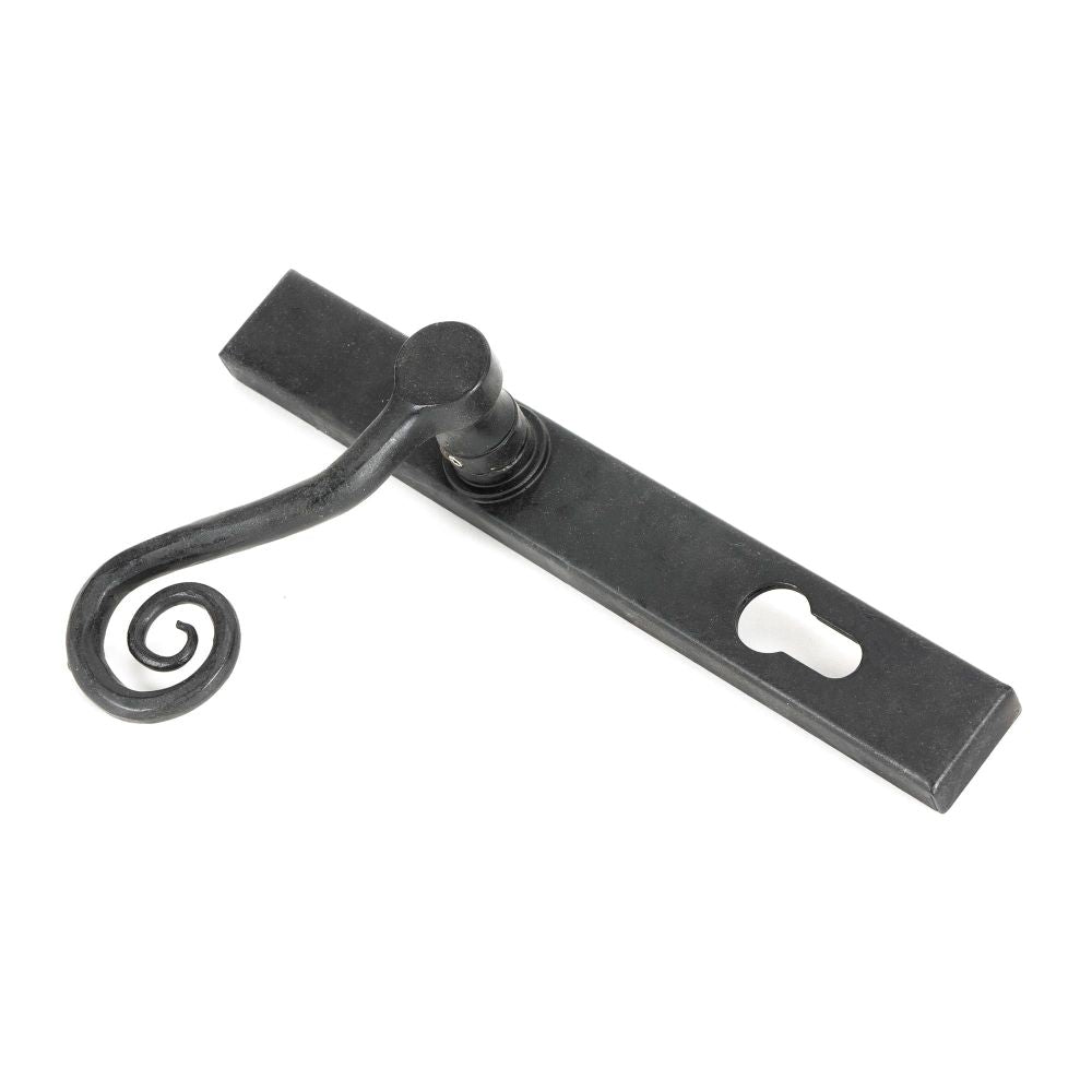 From The Anvil - External Beeswax Monkeytail Slimline Lever Espag. Lock Set - LH | Sku. 45594L | Trade Door Handles.