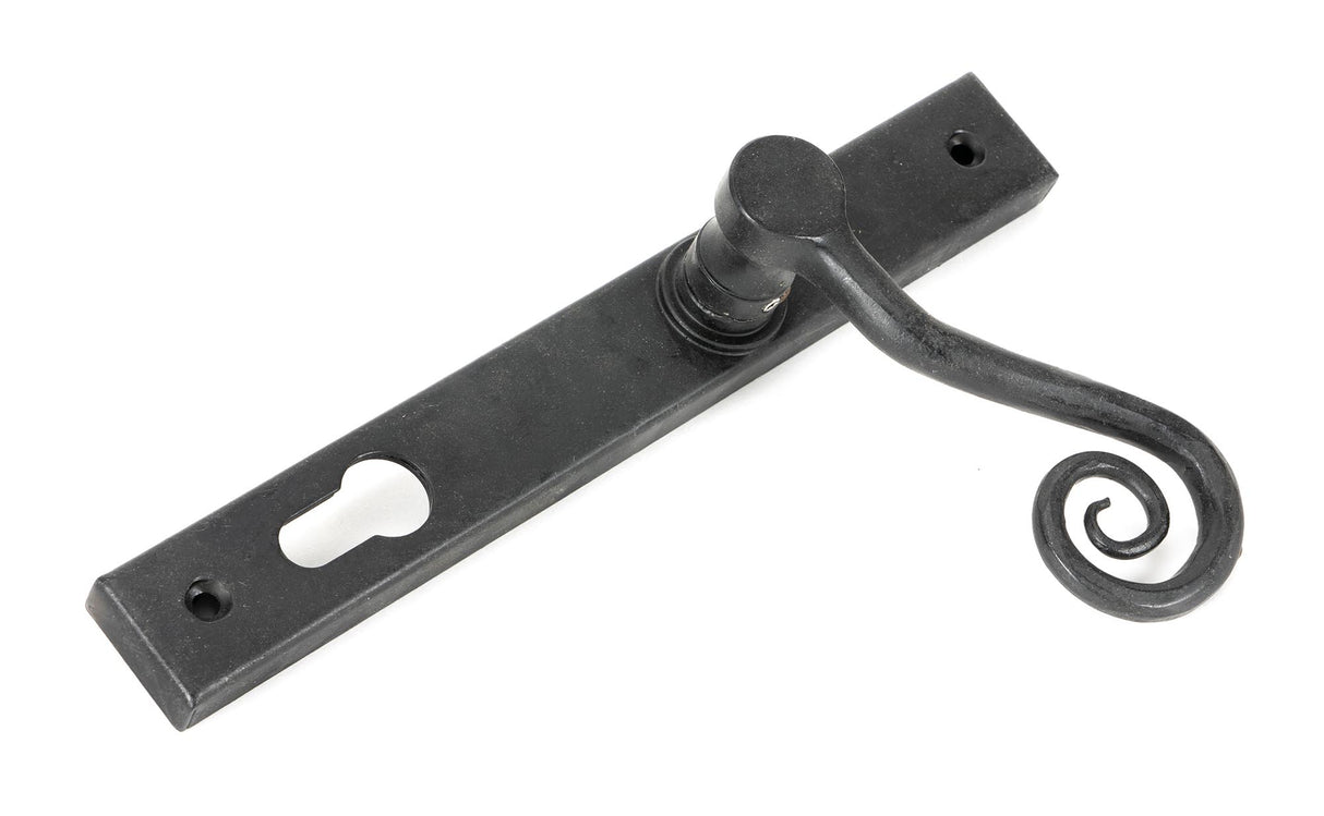 From The Anvil - External Beeswax Monkeytail Slimline Lever Espag. Lock Set - LH | Sku. 45594L | Trade Door Handles.