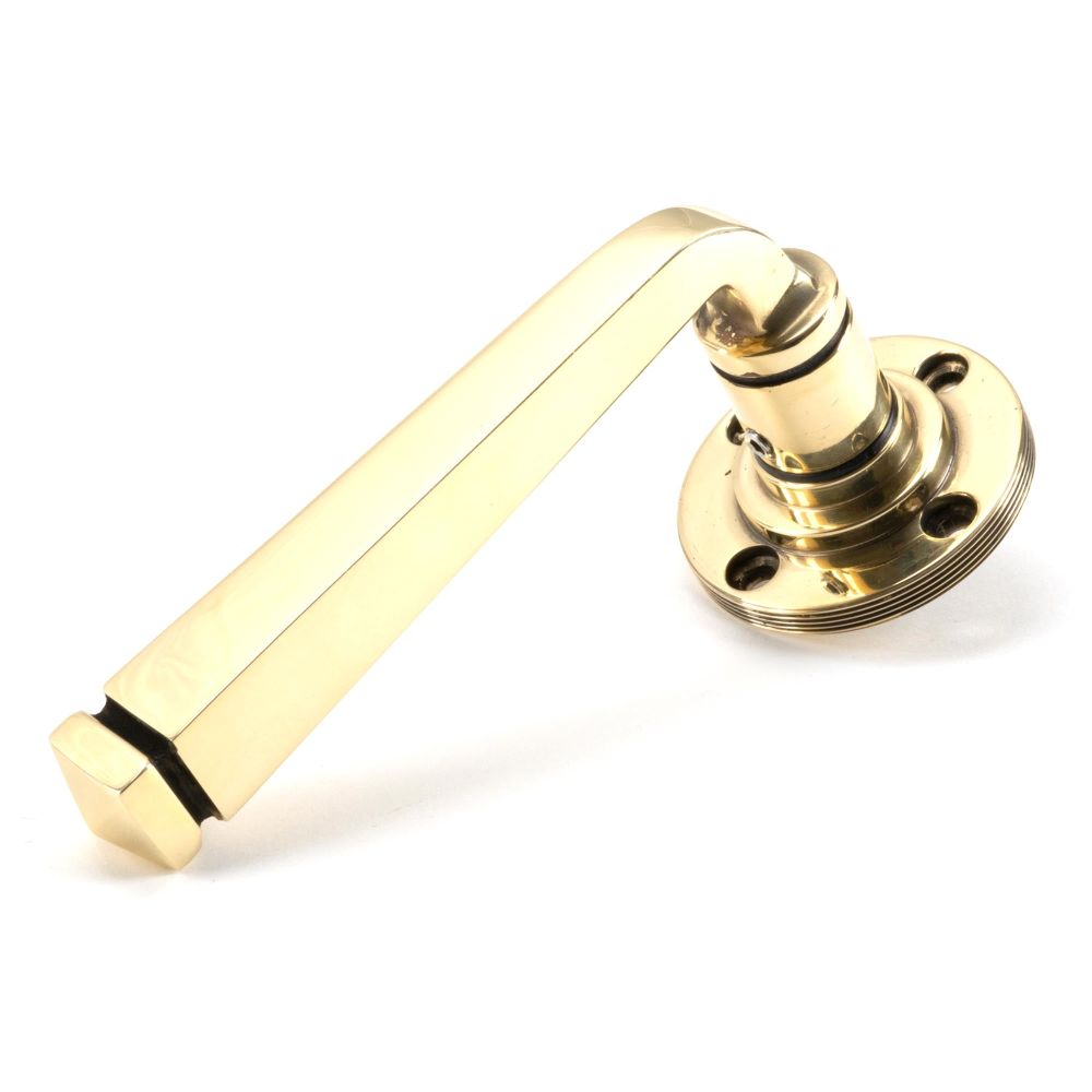 From The Anvil - Aged Brass Avon Round Lever on Rose Set (Art Deco) | Sku. 45612 | Trade Door Handles.