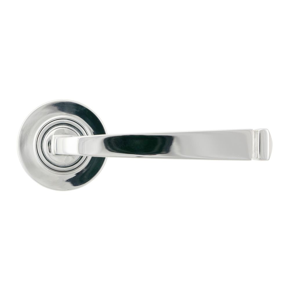 From The Anvil - Polished Chrome Avon Round Lever on Rose Set (Plain) | Sku. 45615 | Trade Door Handles.