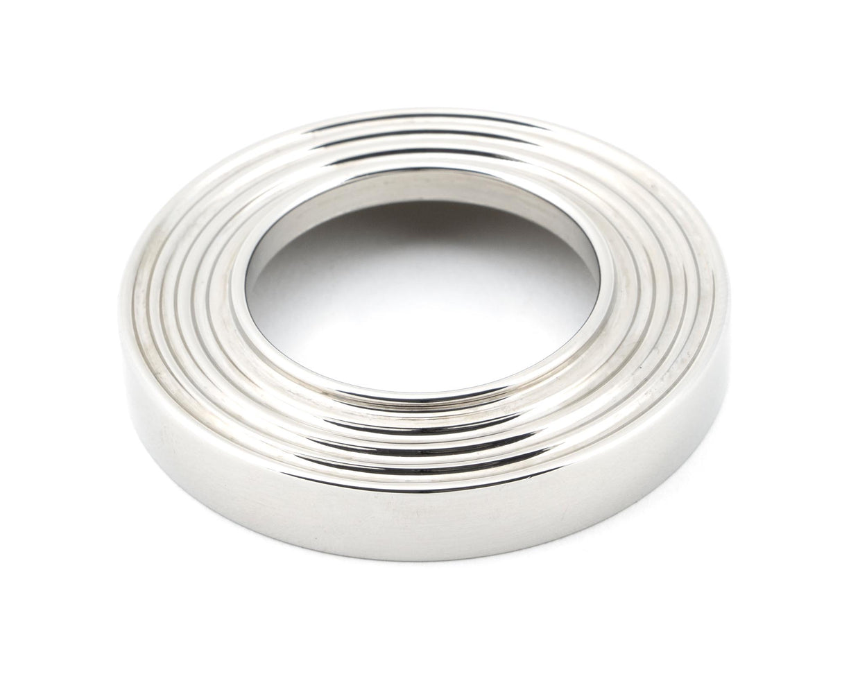 From The Anvil - Polished Chrome Avon Round Lever on Rose Set (Beehive) | Sku. 45617 | Trade Door Handles.