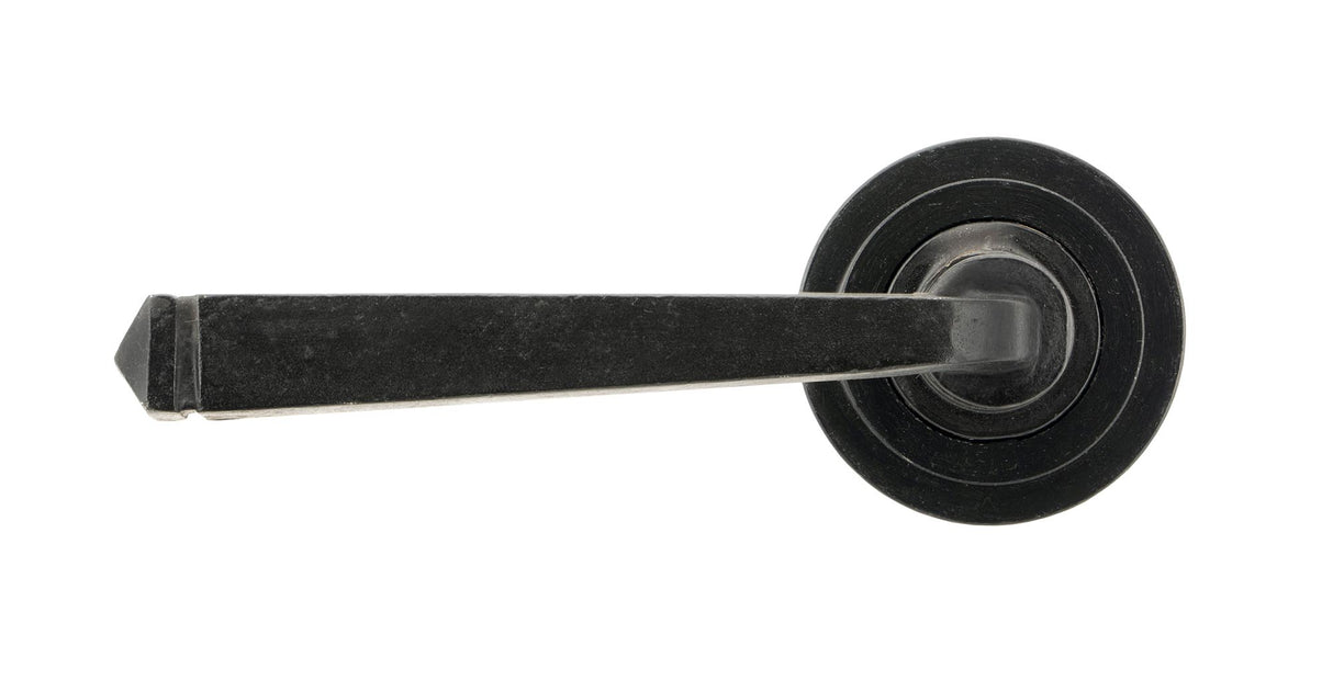 From The Anvil - External Beeswax Avon Round Lever on Rose Set (Art Deco) | Sku. 45628 | Trade Door Handles.